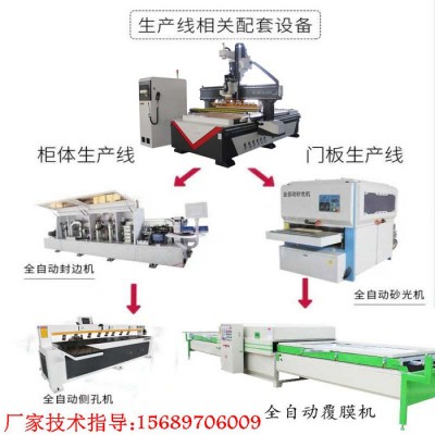 拉米诺侧孔机成套设备 拉米诺直排刀库加工中心隐形件开料机图4