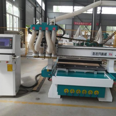 板式家具专用开料机数控四工序开料机 加工中心圆盘换刀十二把刀库雕刻机 数控双工序带排钻包 侧孔机 封边机图4