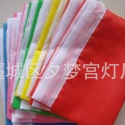 塔夫绸布广告刀旗 手工印刷广告刀旗 户外彩色刀旗尺寸定制图1