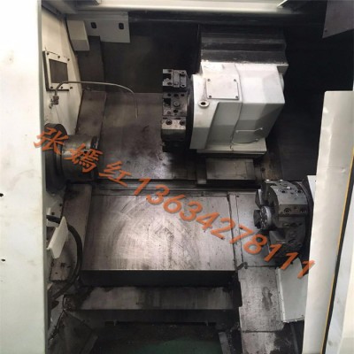 斜床身双刀塔数控车okuma simul torn Lu300图4