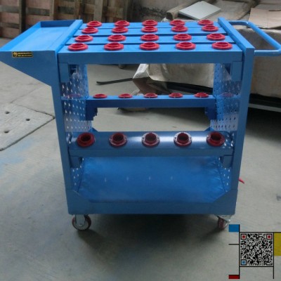 BT40刀具车 数控BT50刀柄存放车HSK63刀具架 工具管理车BT30/50图2