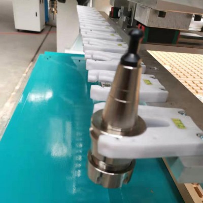 济南祥鸿数控 板式家具14刀库换刀开料机  自动上下料加工中心图2