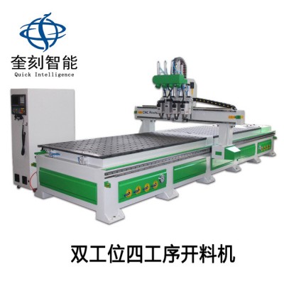 河北奎科** 刀库排钻包加工中心橱柜门开料机板式家具生产线图2