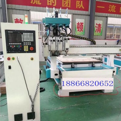 济南妙涵全自动开料机 雕刻机 带刀库的开料机 三工序四工序图1