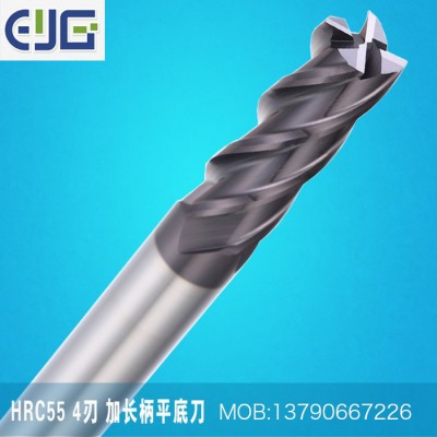 55度4刃平底立铣刀硬质合金刀具涂层钨钢铣刀平刀数控厂家批发 EYG 1*4T*4D*50L图3
