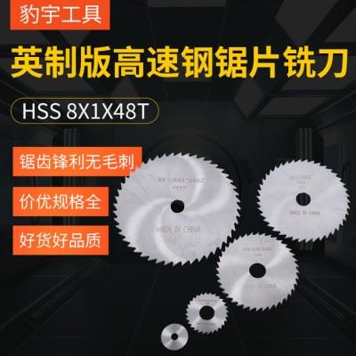 外贸跨境英制版高速钢锯片铣刀切割片**HSS 8X1X48T锯片图3
