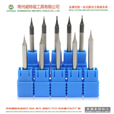 钨钢非标铣刀定制 高精度整体硬质合金铣刀加工厂家 常州威特福工具图3