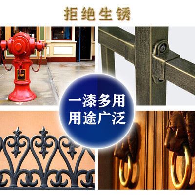 【环迪牌】水性防锈漆铝塑门防锈油漆金属漆银粉漆护栏木器漆暖气片漆铁门漆图3