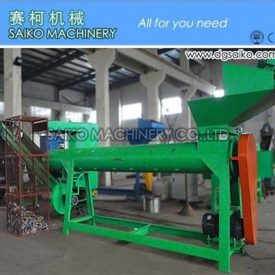 废旧矿泉水瓶清洗粉碎机价格 脱标机价格_去商标纸、瓶盖机图3