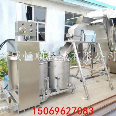 果汁酿酒前处理设备 果蔬清洗粉碎榨汁流水线 大型水果榨汁机图1