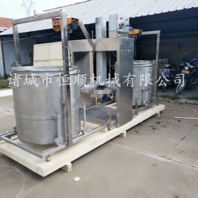 果汁酿酒前处理设备 果蔬清洗粉碎榨汁流水线 大型水果榨汁机图2
