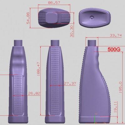 业利塑瓶 供应100ml喷头塑料瓶 清洗剂塑料瓶 家具护理剂瓶 可丝印 可加工定制 PE材质图3