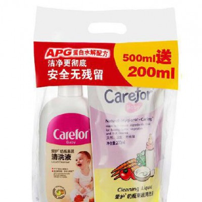 爱护婴儿果蔬奶瓶清洗剂洗奶瓶液婴儿奶瓶清洗液洗水果液500m图2