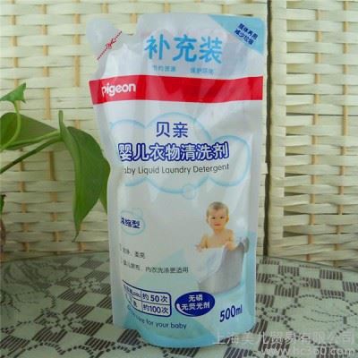 供应贝亲婴儿衣物清洗剂500ML/洗衣液/衣物清洁液补充装MA21图1