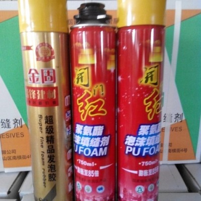 上海工厂奔阳发泡胶750ml型号　聚氨酯泡沫填缝剂专用枪　清洗剂图2