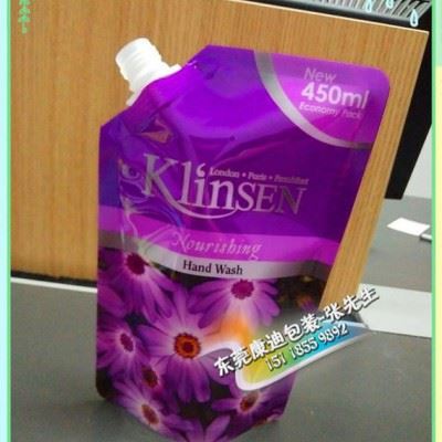 450ml餐具清洗剂/洗衣液/洗洁精/玻璃水/吸嘴自立袋定制图3