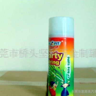 彩带飞雪喜庆节日用品包装罐金清洗剂罐(图)图2