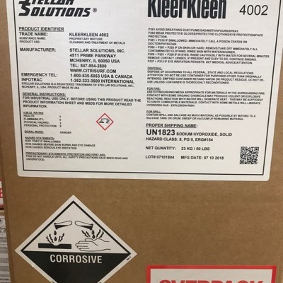 美国KLEER KLEEN4002碱性清洗剂，管道CIP清洗剂，器械清洗除油污，杀菌图8