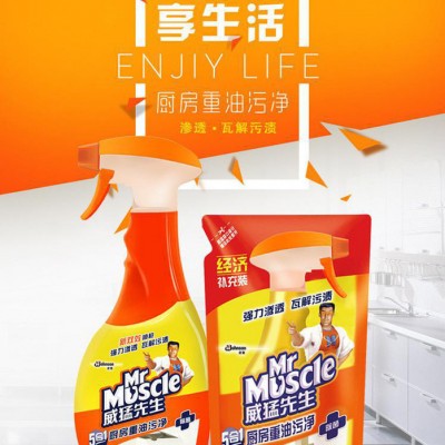 威猛先生油烟净油污净批发500克24瓶油烟机清洁剂清洗剂图3