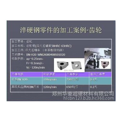 精车加工淬火钢齿轮CBN刀具选择【华菱立方氮化硼专用车刀】图4