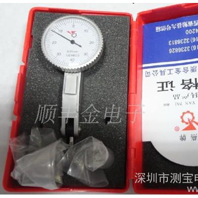 供应银燕杠杆百分表0-0.8mm指针百分表精度0.01电子指示表高度规表深度计图2
