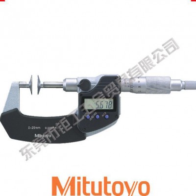 日本三丰数显千分尺369-250盘型千分尺0-25mm直/斜图1
