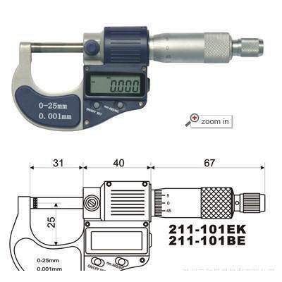 正宗广陆数显千分尺25-50、电子数显外径千分尺、电子外径千