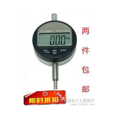 供应特价包邮 中性百分表 电子百分表 0-12.7mm数显百分表图1