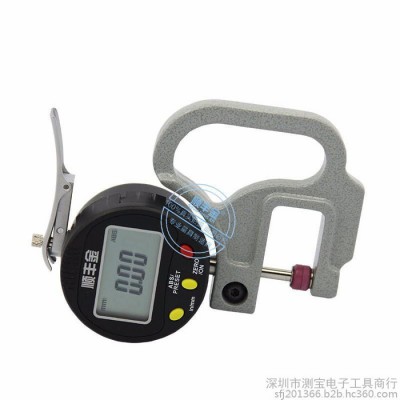 供应顺丰金数显测厚规 电子测厚规 高度计 厚度计 双球头SFJ0-12.7mm*30喉深双圆头数字显测厚度计百分测厚仪规图3