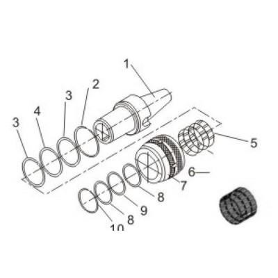 BT/MLC直筒式强力型刀柄数控刀具数控铣床加工中心刀具图2