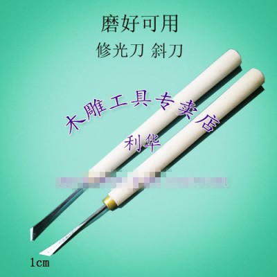 供应木雕工具 手工雕刻刀 磨好可用修光斜刀图1