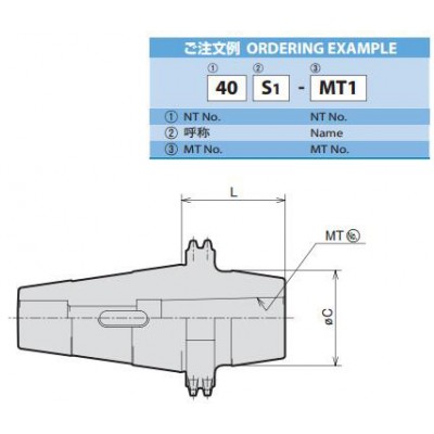 SHOWATOOL圣和S夹头刀柄40S1-MT1图2