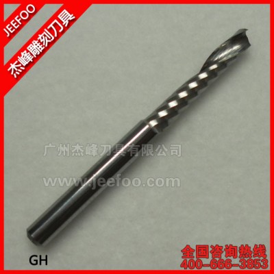 供应Jeefoo3.175广告雕刻刀（单刃螺旋铣刀）图1