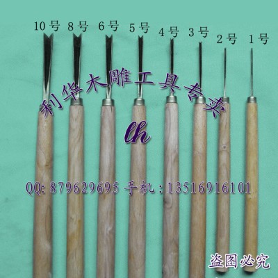 【木雕工具专卖店】东阳雕刻刀 磨好可用V型三角刀 -刀口0.4cm图1