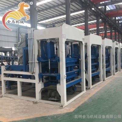 昆明免烧战机配件 砖机PLC全自动电脑控制柜 电磁阀 模具定制 液压砖机 水泥砖机厂家金马机械图4