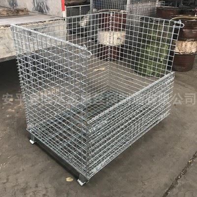 固达五金冲压周转箱，压铸模具周转，锻造机械配件周转箱，折叠仓储笼图3