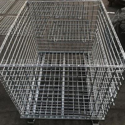 固达五金冲压周转箱，压铸模具周转，锻造机械配件周转箱，折叠仓储笼图1