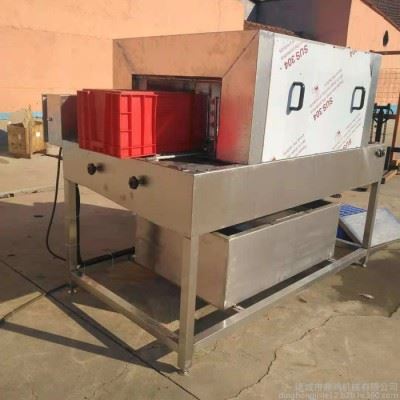 鼎鸿XKJ-2000型鸡蛋筐清洗机 隧道式洗箱机 全自动洗盒机 塑料模具清洗机 机械配件去污清洗机 四面喷淋清洗机图5