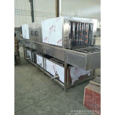 鼎鸿XKJ-2000型鸡蛋筐清洗机 隧道式洗箱机 全自动洗盒机 塑料模具清洗机 机械配件去污清洗机 四面喷淋清洗机图3