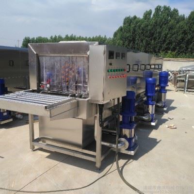 鼎鸿XKJ-2000型鸡蛋筐清洗机 隧道式洗箱机 全自动洗盒机 塑料模具清洗机 机械配件去污清洗机 四面喷淋清洗机图4