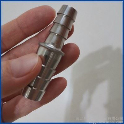 佳铸 不锈钢管子作软管接头 双头接皮管接头 用管子加工管件 全数控加工 源头厂家 可量身定做图2