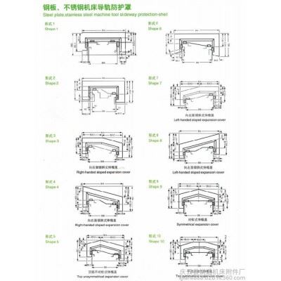 宁波钢板防护罩数控机床防护罩加工中心导轨护板龙门铣伸缩钢板防护罩图5