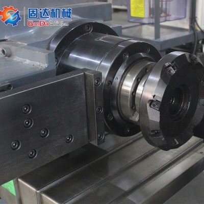 固达厂家cnc电脑锣  模具钢模胚模架加工 数控双面双头卧式端面铣床 TH-350NC图1