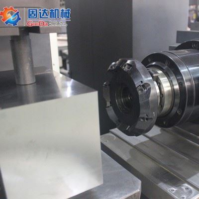 固达厂家cnc电脑锣  模具钢模胚模架加工 数控双面双头卧式端面铣床 TH-350NC图7
