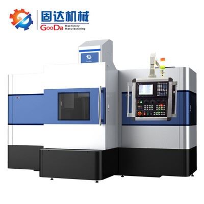 固达厂家cnc电脑锣  模具钢模胚模架加工 数控双面双头卧式端面铣床 TH-350NC图3