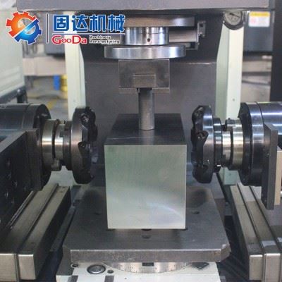 固达厂家cnc电脑锣  模具钢模胚模架加工 数控双面双头卧式端面铣床 TH-350NC图6