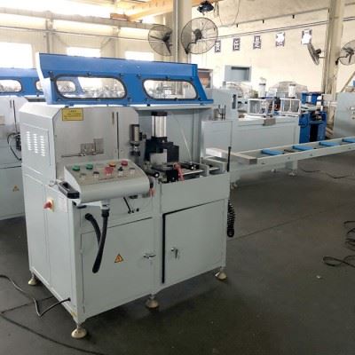 山东 明美 LJJB-450X100 铝门窗加工设备 铝门窗角码切割锯 铝型材数控角码锯  断桥铝切割锯图8