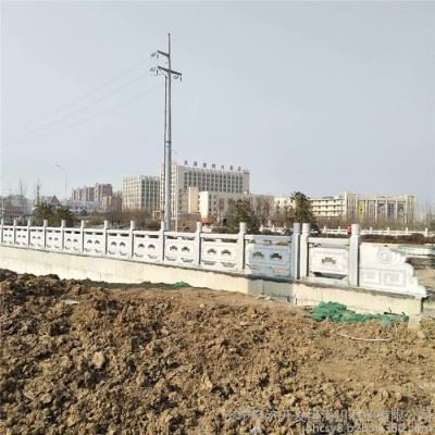 安装花岗岩栏杆厂家 石材加工数控雕刻 河道石材护栏订做图6