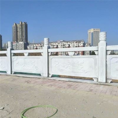 安装花岗岩栏杆厂家 石材加工数控雕刻 河道石材护栏订做图4
