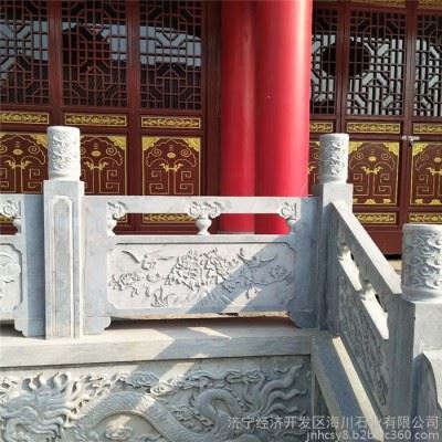 安装花岗岩栏杆厂家 石材加工数控雕刻 河道石材护栏订做图7